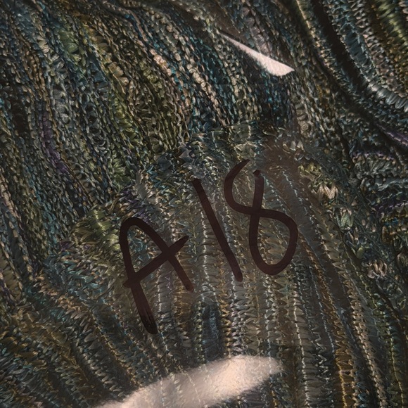 Citiknit Women’s Retro Long Sleeve Deep V Neck Flowy 90s Size XL Colorful Blouse - Picture 11 of 11